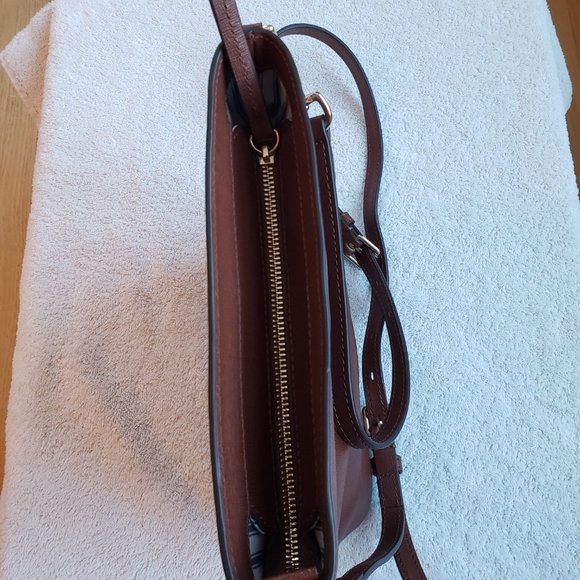 Dooney & Bourke Amber Colored Saffiano Zip Crossbody - Picture 7 of 16